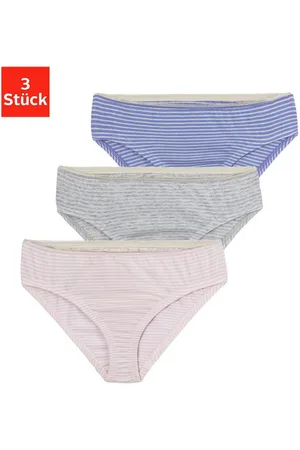 vivance collection Bikinibroekje in streepdesign (set, 3 stuks)