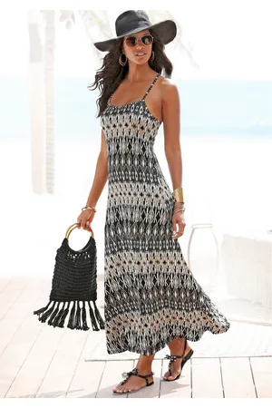 Lascana Maxi-jurk met etno print, zomerjurk, strandjurk