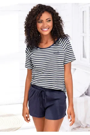 VIVANCE DREAMS Shortama met een mooi gestreept patroon (2-delig)