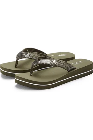 Venice Beach Badslippers Sandaal, pantoletten, badschoenen ultralicht met glitterband VEGAN