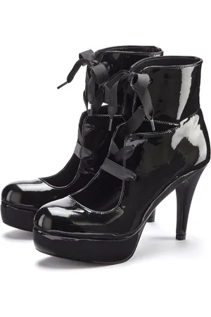Lascana Highheel sandaaltjes Enkellaars met plateau
