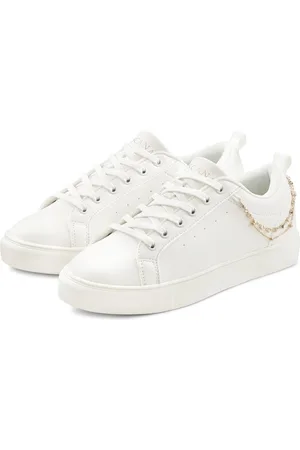 Lascana Sneakers modieus ketting-element, veterschoenen, vrijetijdsschoenen vegan