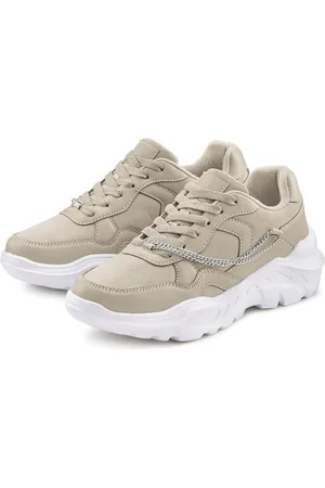 Lascana Sneakers met chunky zool & kettingen, veterschoenen, vrijetijdsschoenen vegan