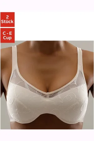 Petite Fleur Minimizer-bh met beugel en mooi borduursel (Set van 2)