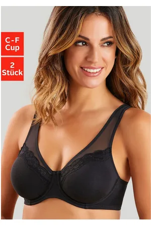 Petite Fleur Minimizer-bh met naadloos voorgevormde cups van katoen (Set van 2)