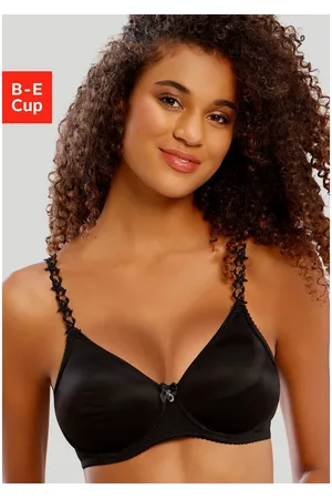 Nuance T-shirt-bh met beugel, zonder cups met transparante geborduurde bandjes, ondergoed