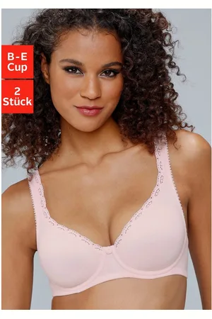 Petite Fleur T-shirt-bh met ongevoerde, naadloze cups, gemaakt van katoen(Set van 2)