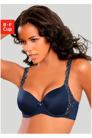 Lascana Bh met steuncups WANDA met beugel en geborduurde kant opzij, dessous