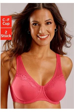 Petite Fleur Minimizer-bh met naadloos voorgevormde cups van katoen (Set van 2)