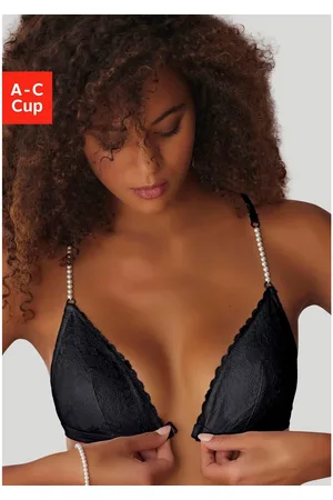 Lascana Bralette zonder beugels met extravagante parelbandjes, sexy lingerie