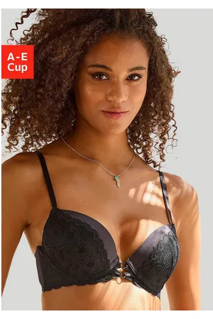 Lascana Push-up-bh met sexy bandjes aan de voorkant, lingerie