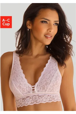 vivance collection Bralette zonder beugels, rondom gebloemd kant, lingerie