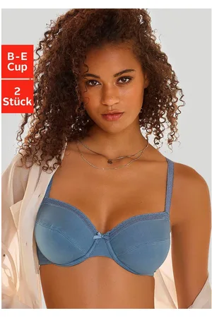 Nuance Beugel-bh van zacht katoen, basic dessous (Set van 2)