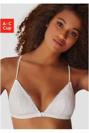 Lascana Bralette zonder beugels met extravagante parelbandjes, sexy lingerie