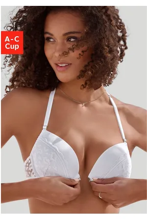 vivance collection Push-up-bh met kant in kussende mond-look met halternek bandjes, lingerie