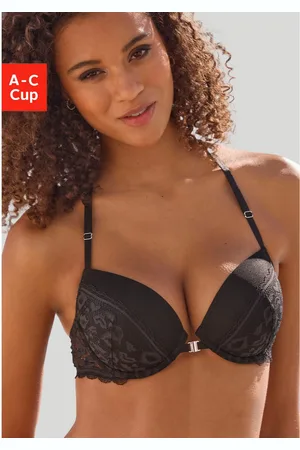 vivance collection Push-up-bh met kant in kussende mond-look met halternek bandjes, lingerie