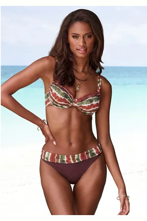 Jette Joop Beugelbikini in batik-look