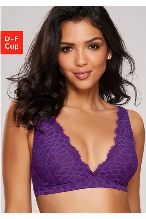 Lascana Bralette-bh Cara zonder beugel in edele high-apex ontwerp, sexy lingerie