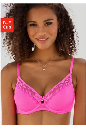 vivance collection T-shirt-bh gemaakt van fijne mesh en kant in kussende mond look, lingerie