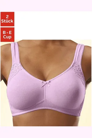 Petite Fleur Soft-bh zonder beugels, van katoen (Set van 2)