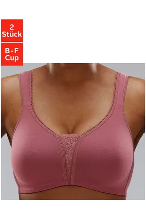 Petite Fleur Soft-bh zonder beugels met kanten details (Set van 2)