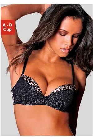 Lascana Push-up-bh met beugel in trendy leo-look, sexy lingerie