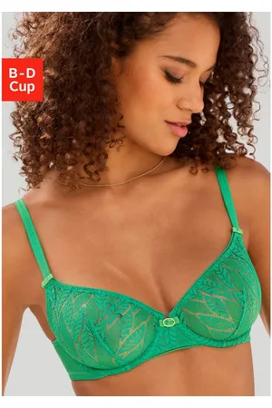 vivance collection Beugel-bh van transparant kant in bladvorm, lingerie