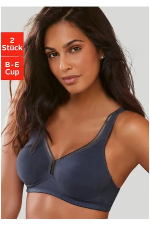 Petite Fleur T-shirt-bh zonder beugels van katoen, basic dessous (Set van 2)