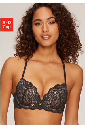 Jette Joop Push-up-bh met aantrekkelijke bandjes in bandjes-look, sexy dessous