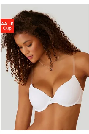 Lascana Bh met steuncups Ela met transparante bandjes, perfecte basic met beugels, basic lingerie