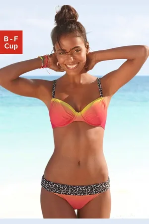 KangaROOS Beugelbikini met trendy details voorzien van luipaardprint