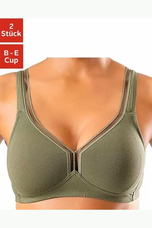 Petite Fleur T-shirt-bh zonder beugels van katoen, basic dessous (Set van 2)