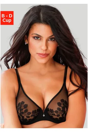 Lascana Beugel-bh van iets transparante borduurkant, sexy dessous