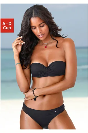 QS by s.Oliver Beugelbikini in bandeaumodel met ruches