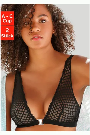 Petite Fleur Bralette-bh zonder beugels met sluiting aan de voorkant, lingerie (Set van 2)