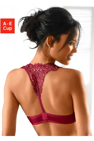 Lascana Push-up-bh MELISSA met voorsluiting & kanten achterkant van borduursel, ondergoed