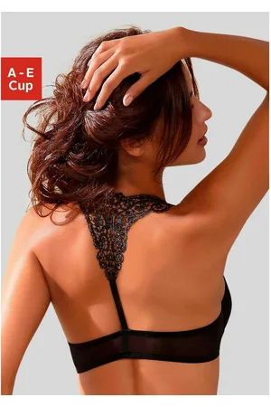Lascana Push-up-bh MELISSA met voorsluiting & kanten achterkant van borduursel, ondergoed