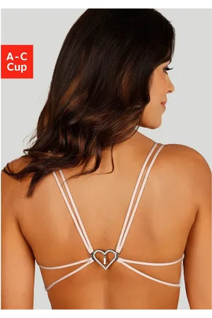 Lascana Push-up-bh met bijzondere strasachterkant voor diepe ruglijn, sexy ondergoed