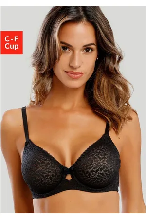 Nuance Minimizer-bh met beugel van licht transparante kant, lingerie