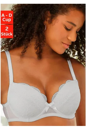 Petite Fleur Balconette-bh met leuke kant, dessous (Set van 2)