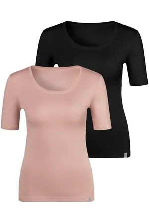 Bench T-shirt van zachte fijnrib-kwaliteit, onderhemd (Set van 2)