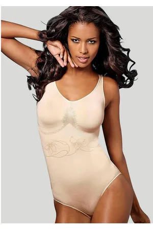 Lascana Shaping-body NAADLOOS met fijn gebreide bloemenrank, shapewear body, basic