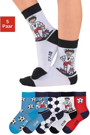 H.I.S Sokken met voetbalmotieven (5 paar)