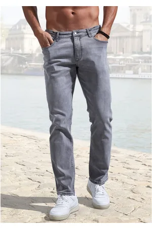 john devin 5-pocket jeans Straight-fit Jeans in elastische denimkwaliteit