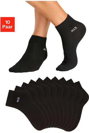 H.I.S Korte sokken met gekleurde binnenkant van de band (set, 10 paar)