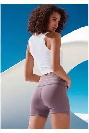 Vivance Short Korte broek Sportshorts met brede tailleband en print