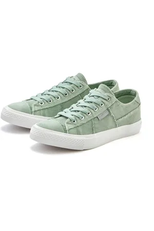 ELBSAND Sneakers Veterschoen, vrijetijdsschoen van textiel, used-look VEGAN
