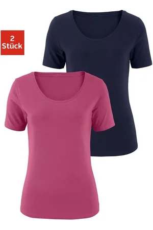 vivance collection T-shirt Elastische katoenkwaliteit (Set van 2)