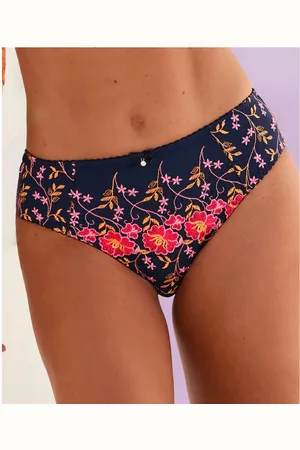 Nuance Slip met bloemborduursels