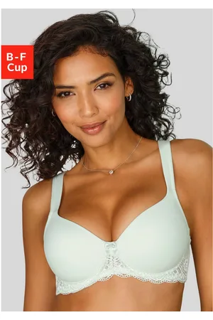 Lascana Bh met steuncups met beugels, naadloze voorgevormde cups, kanten details, lingerie